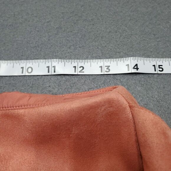 Ann Taylor Loft Womens‎ Skirt 2 Petite Pink Velvet Stylish Hot Wrap Lined Thick - Picture 6 of 14